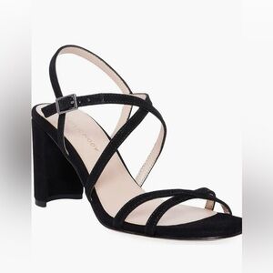 Pelle Moda Black Suede Noreen Sandal